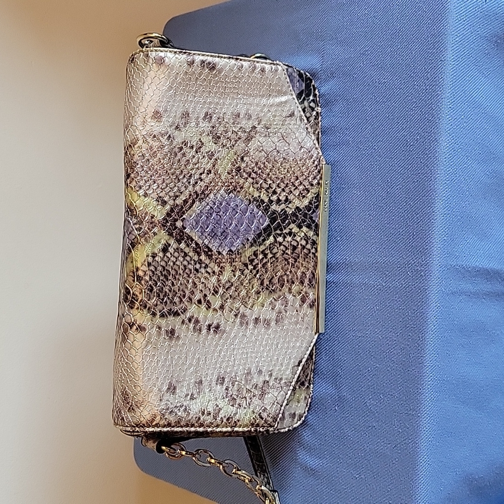 Anne Klein flap clutch